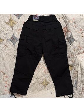 5.11 Tactical Ripstop Cargo Pant Black Gorpcore Utilitarian Mens Small Short Y2K